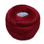 PERLOVKA Kreuzstichgarn Baumwolle Perlgarn 10g 85m bordeaux (3572)