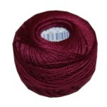 PERLOVKA Kreuzstichgarn Baumwolle Perlgarn 10g 85m weinrot (3582)