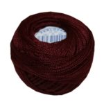 PERLOVKA Kreuzstichgarn Baumwolle Perlgarn 10g 85m bordeaux (3592)