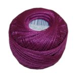 PERLOVKA Kreuzstichgarn Baumwolle Perlgarn 10g 85m violett lila (4372)