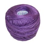 PERLOVKA Kreuzstichgarn Baumwolle Perlgarn 10g 85m dunkel lila (4452)