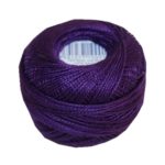 PERLOVKA Kreuzstichgarn Baumwolle Perlgarn 10g 85m dunkel lila (4492)