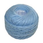 PERLOVKA Kreuzstichgarn Baumwolle Perlgarn 10g 85m hellblau (5252)