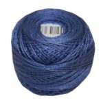 PERLOVKA Kreuzstichgarn Baumwolle Perlgarn 85m dunkelblauviolett (5362)