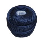 PERLOVKA Kreuzstichgarn Baumwolle Perlgarn 10g 85m dunkelblau (5382)