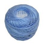 PERLOVKA Kreuzstichgarn Baumwolle Perlgarn 10g 85m blau (5532)