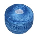 PERLOVKA Kreuzstichgarn Baumwolle Perlgarn 10g 85m blau (5552)