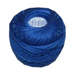 PERLOVKA Kreuzstichgarn Baumwolle Perlgarn 10g 85m blau (5582)