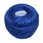 PERLOVKA Kreuzstichgarn Baumwolle Perlgarn 10g 85m dunkelblau (5592)