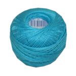 PERLOVKA Kreuzstichgarn Baumwolle Perlgarn 10g 85m türkis (5742)
