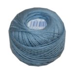 PERLOVKA Kreuzstichgarn Baumwolle Perlgarn 10g 85m blaugrau (5842)