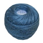 PERLOVKA Kreuzstichgarn Baumwolle Perlgarn 10g 85m blau (5862)