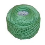 PERLOVKA Kreuzstichgarn Baumwolle Perlgarn 10g 85m grün (6142)