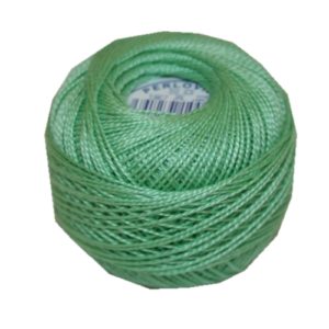 PERLOVKA Kreuzstichgarn Baumwolle Perlgarn 10g 85m grün (6142)