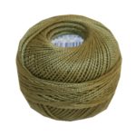 PERLOVKA Kreuzstichgarn Baumwolle Perlgarn 10g 85m oliv grün (6322)