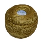 PERLOVKA Kreuzstichgarn Baumwolle Perlgarn 10g 85m gelb braun (6732)