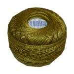 PERLOVKA Kreuzstichgarn Baumwolle Perlgarn 10g 85m oliv grün (6772)