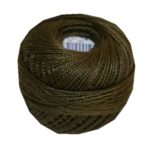 PERLOVKA Kreuzstichgarn Baumwolle Perlgarn 10g 85m oliv grün (6792)