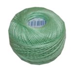 PERLOVKA Kreuzstichgarn Baumwolle Perlgarn 10g 85m hellgrün (6812)