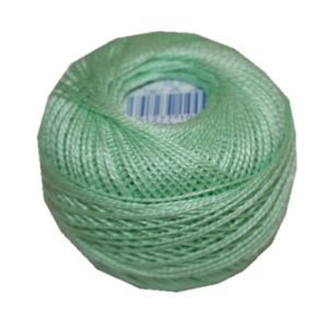 PERLOVKA Kreuzstichgarn Baumwolle Perlgarn 10g 85m hellgrün (6812)