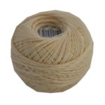 PERLOVKA Kreuzstichgarn Baumwolle Perlgarn 10g 85m hellbeige (7102)