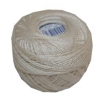 PERLOVKA Kreuzstichgarn Baumwolle Perlgarn 10g 85m hellbeige (7112)