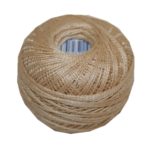 PERLOVKA Kreuzstichgarn Baumwolle Perlgarn 10g 85m beige (7122)