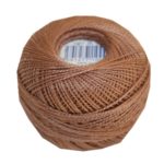 PERLOVKA Kreuzstichgarn Baumwolle Perlgarn 10g 85m braun (7382)