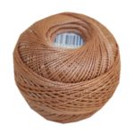 PERLOVKA Kreuzstichgarn Baumwolle Perlgarn 10g 85m braun (7442)
