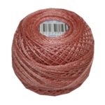 PERLOVKA Kreuzstichgarn Baumwolle Perlgarn 10g 85m altrosa (7522)