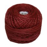 PERLOVKA Kreuzstichgarn Baumwolle Perlgarn 10g 85m braun (7592)