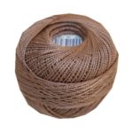 PERLOVKA Kreuzstichgarn Baumwolle Perlgarn 10g 85m braun (7652)