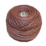 PERLOVKA Kreuzstichgarn Baumwolle Perlgarn 10g 85m braun (7672)