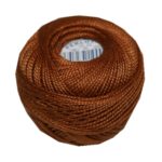PERLOVKA Kreuzstichgarn Baumwolle Perlgarn 10g 85m braun (7772)