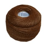 PERLOVKA Kreuzstichgarn Baumwolle Perlgarn 10 g 85m braun (7872)