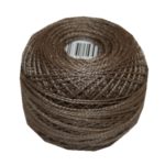 PERLOVKA Kreuzstichgarn Baumwolle Perlgarn 85 m braun (7952)