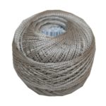 PERLOVKA Kreuzstichgarn Baumwolle Perlgarn 10g 85m grau (8122)