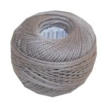 PERLOVKA Kreuzstichgarn Baumwolle Perlgarn 10g 85m grau (8832)