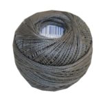 PERLOVKA Kreuzstichgarn Baumwolle Perlgarn 10g 85m grau (8862)