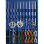 Reisenähset in Box 10 Nähnadeln mit eingefädeltem Faden (1001)