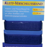 Klettband Klettverschluss 2x50cm 2cm blau (1004)