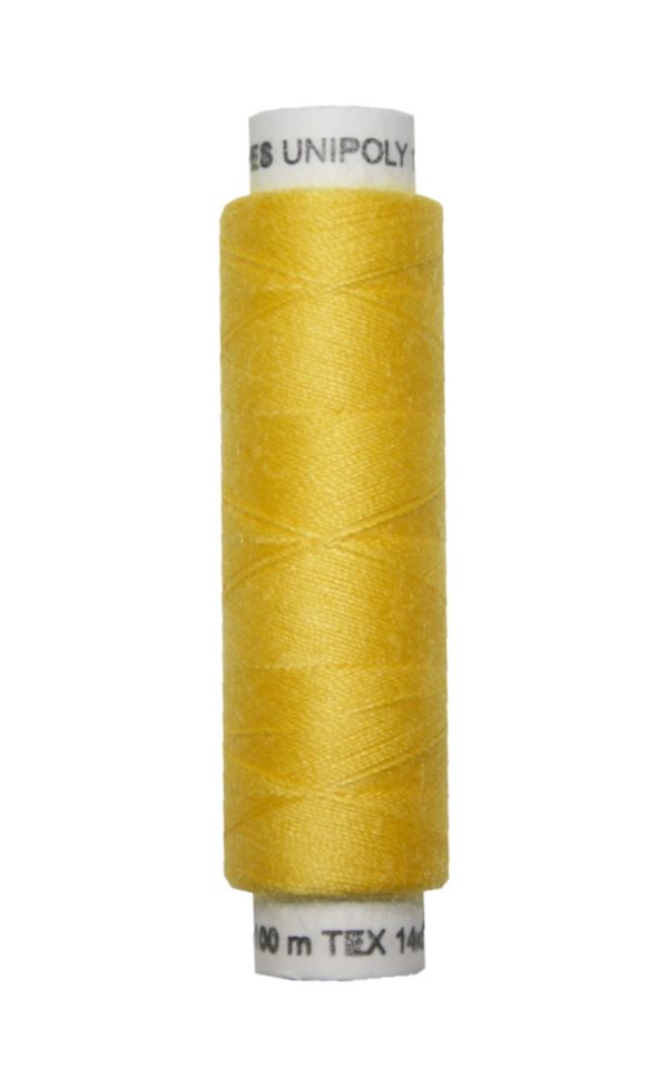 nahmaschinen-nahgarn-100-m-polyester-unipoly-14x2-gelb-0125 Nähmaschinen Nähgarn 100 m Polyester UNIPOLY 14x2 gelb (0125)