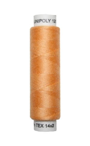 Nähmaschinen Nähgarn 100 m Polyester UNIPOLY 14x2 hellorange (0175)