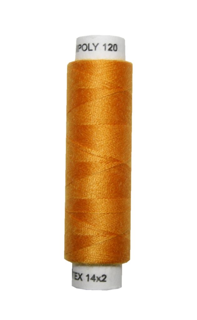 Nähmaschinen Nähgarn 100 m Polyester UNIPOLY 14x2 orange (0178)