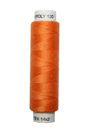 Nähmaschinen Nähgarn 100 m Polyester UNIPOLY 14x2 orange (0224)