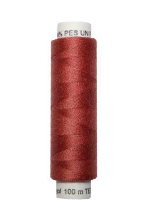 Nähmaschinen Nähgarn 100 m Polyester UNIPOLY 14x2 rotbraun (0275)