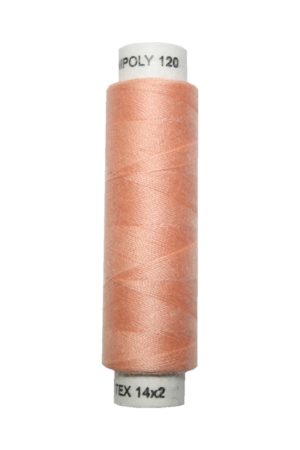 Nähmaschinen Nähgarn 100 m Polyester UNIPOLY 14x2 apriko haut (0322)