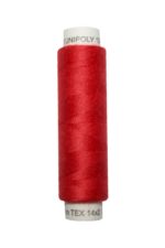Nähmaschinen Nähgarn 100 m Polyester UNIPOLY 14x2 rot (0327)