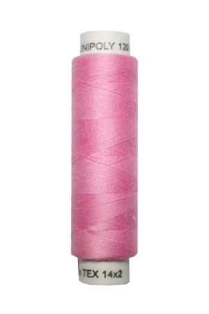 Nähmaschinen Nähgarn 100 m Polyester UNIPOLY 14x2 rosa (0332)