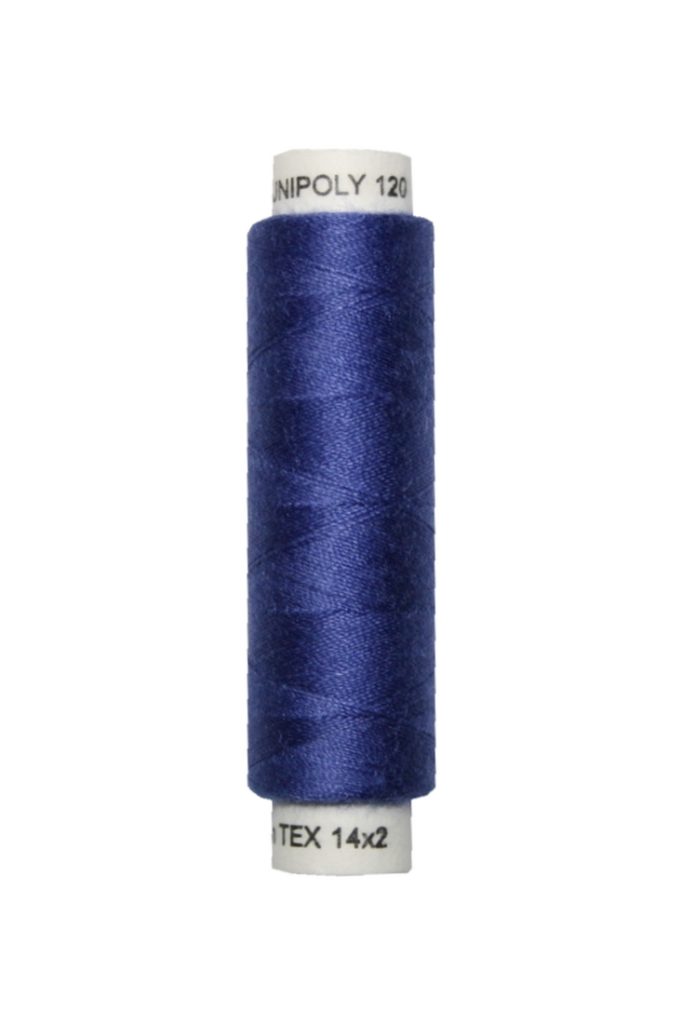 Nähmaschinen Nähgarn 100 m Polyester UNIPOLY 14x2 dunkelblau (0538)